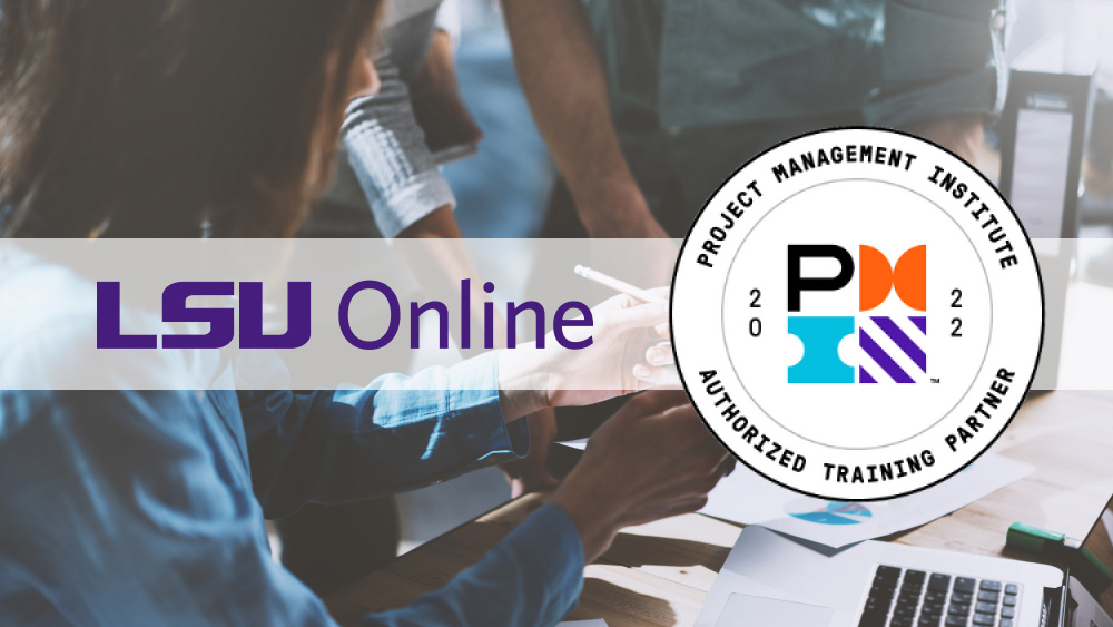 Project Management Institutes and LSU OCE logos